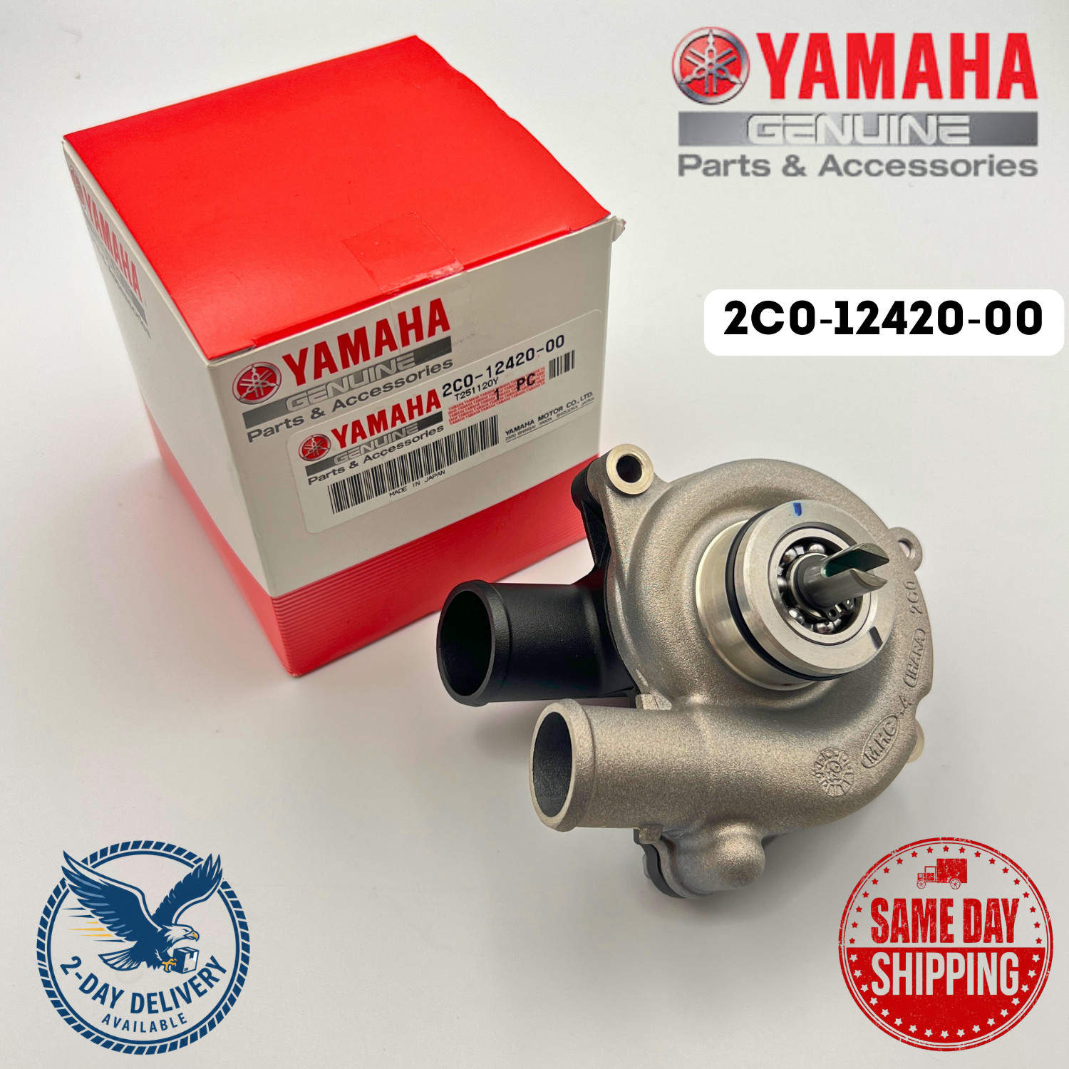 New Genuine 2006-2023 Yamaha YZF-R6 Engine Water Pump 2C0-12420-00