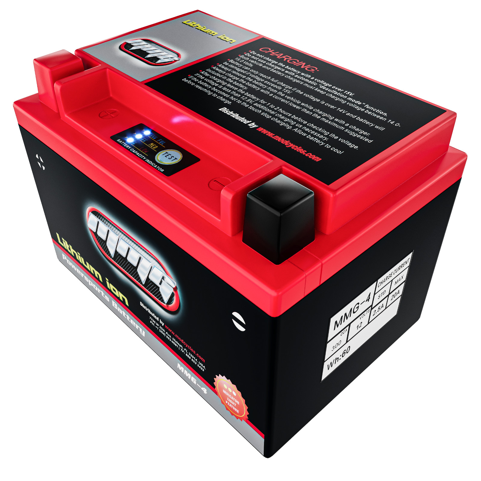 MMG YTZ10S Lithium Ion Sealed High Performance Powersports Battery 12V 300 CCA