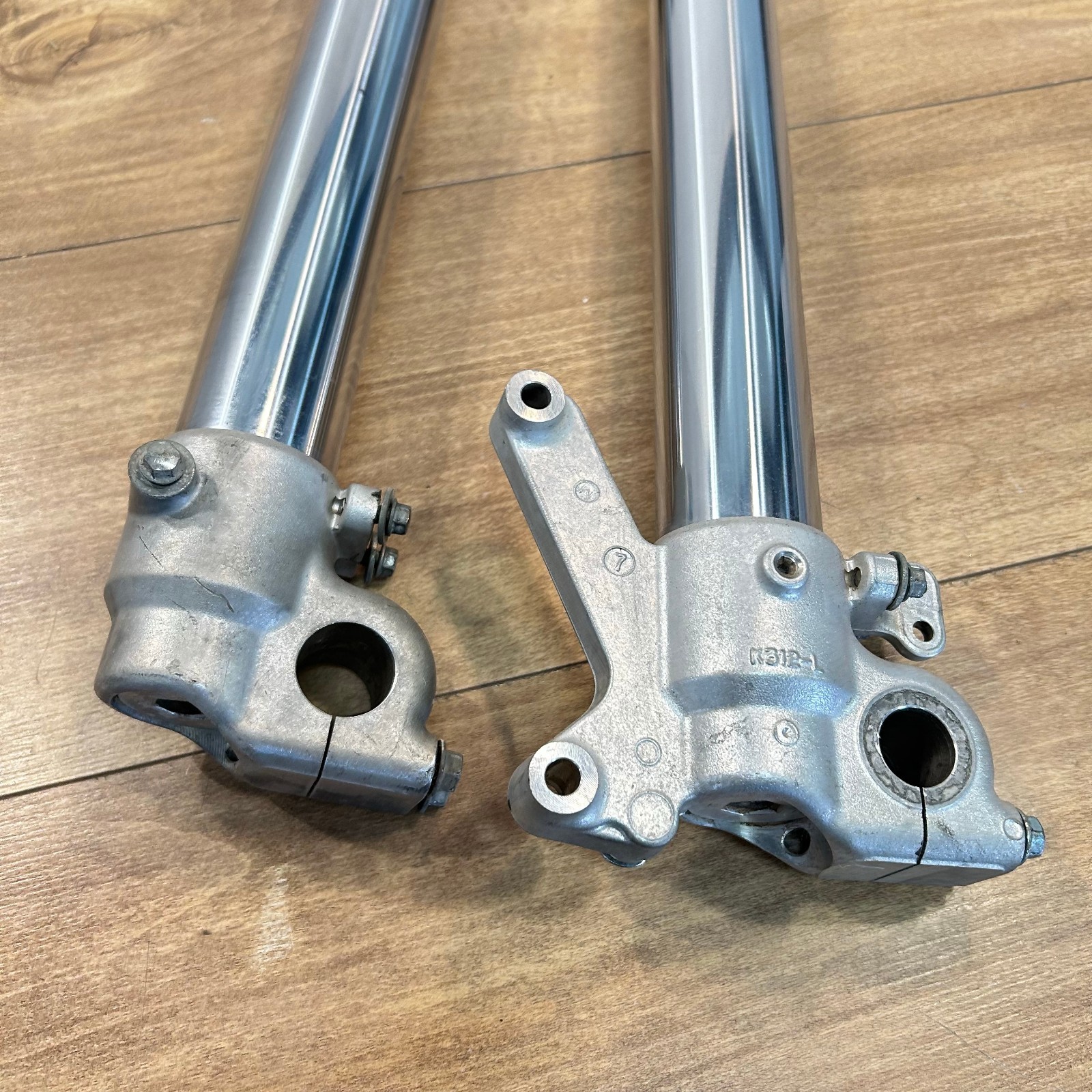 2001 99-02 Kawasaki KX125 KX 125 / OEM KYB FRONT FORKS SUSPENSION