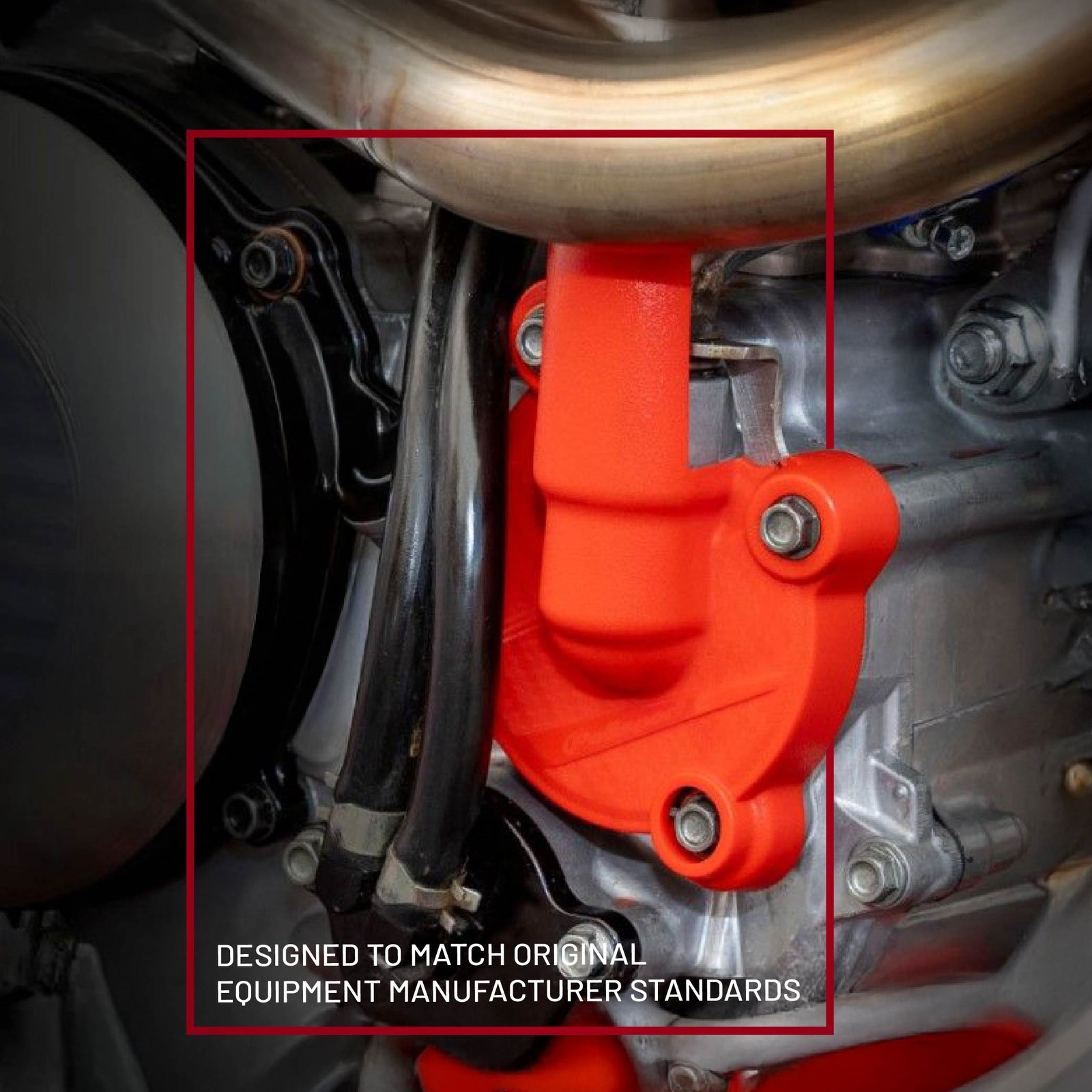 Polisport Engine Cover Kit (Red) – Compatible with BETA RR250/300 (18-22)