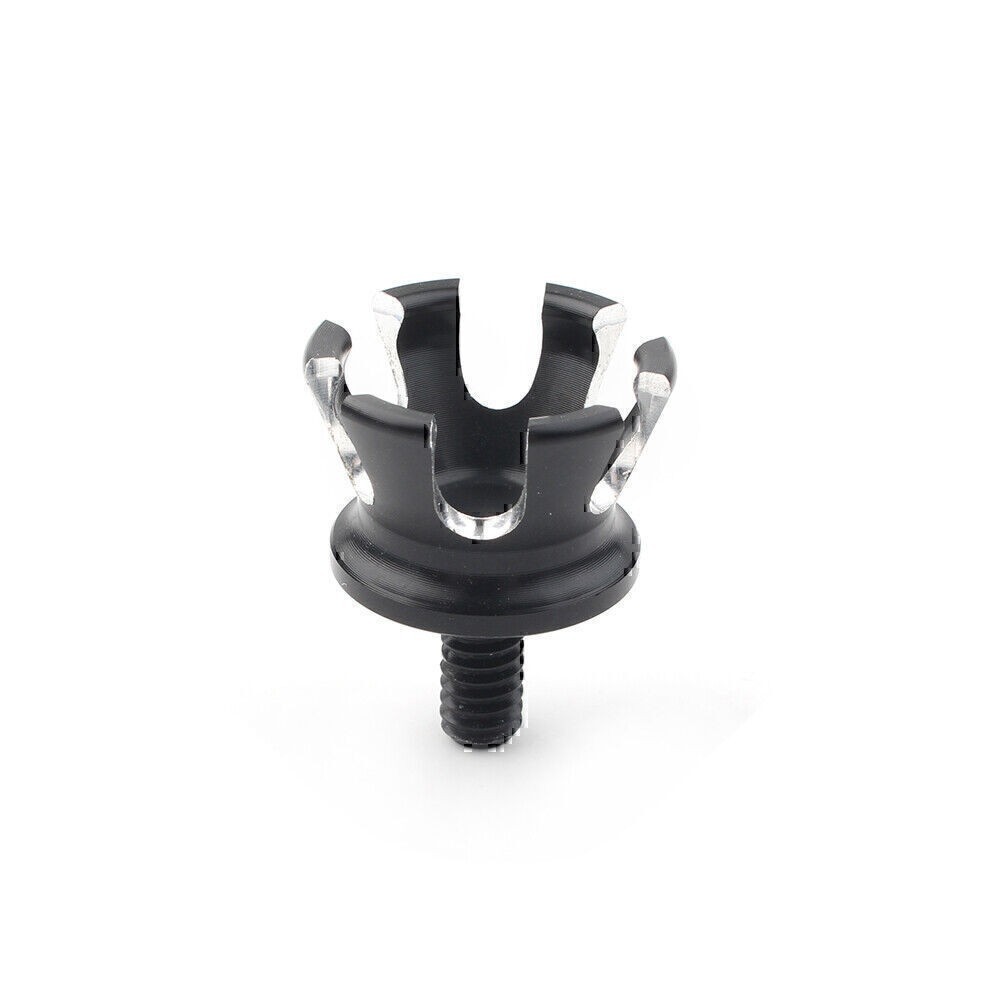 1 Pcs Aluminum Imperial Crown Style Rear Seat Bolt Tab Screw Mount for Harley UK