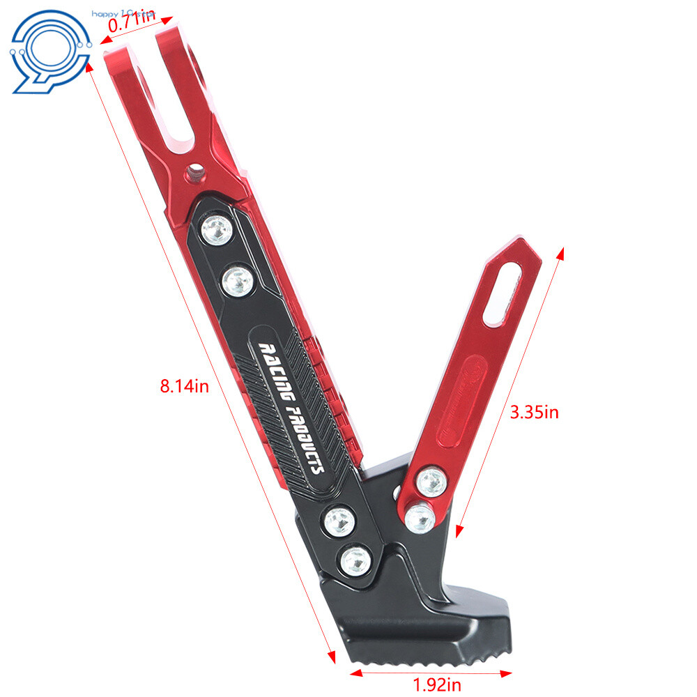 Motorcycle CNC Aluminum Alloy Kickstand Foot Side Support Kick Stand Adjustable