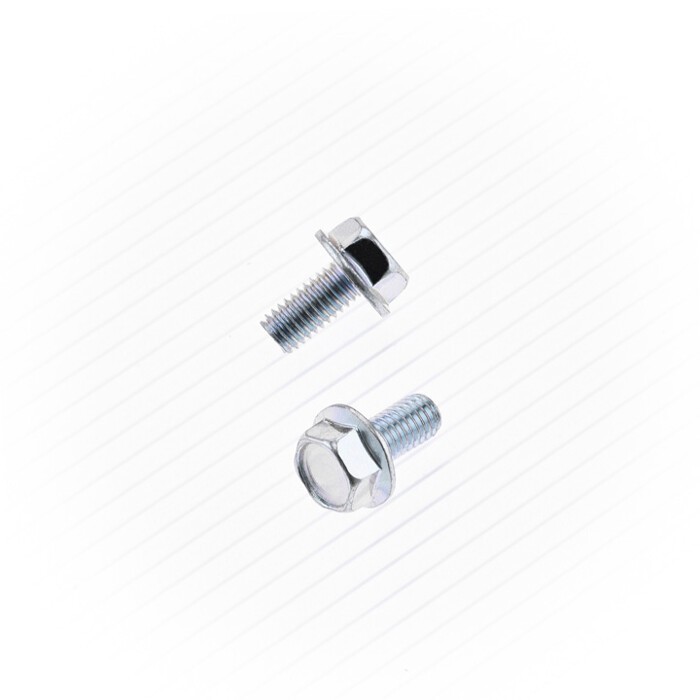 Bolt MC Hardware Hex Head Flange Bolts – M6 x 1.0 x 12 10mm Motorcycle 023-10612