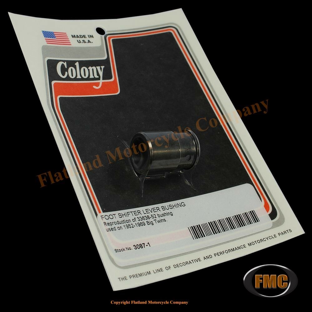 Colony 3087-1, Foot Shifter Lever Bushing, 1952-1969 Big Twin, P/N 33638-52