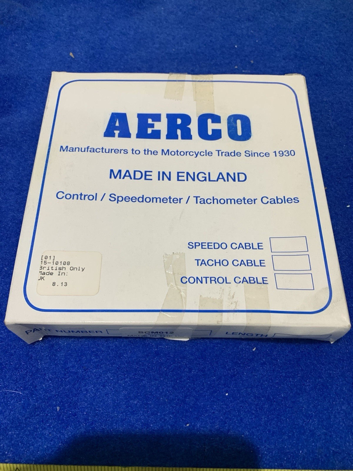 Triumph Bsa Norton Speedo Cable Smiths Magnetic 5’3” Sq Drive Aerco Scm012