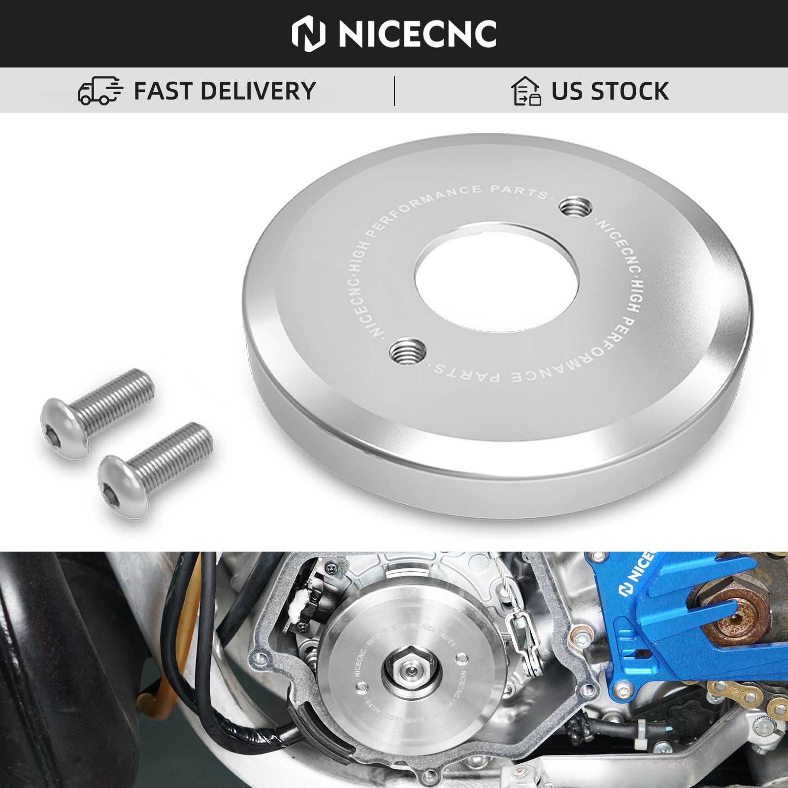NICECNC YZ250 Enduro 11oz Flywheel Weight For Yamaha YZ250 YZ250X 2016-2023 2024