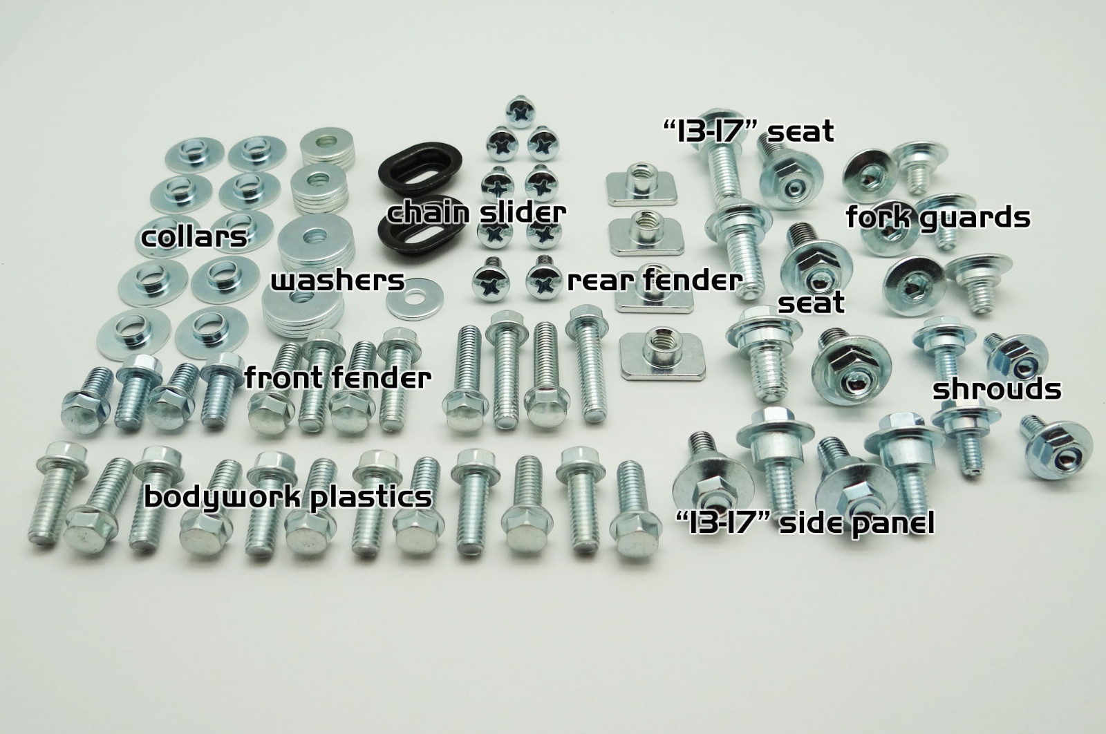 SPECBOLT BODY & FENDERS BOLT KIT HONDA CRF 150 250 450 SEAT