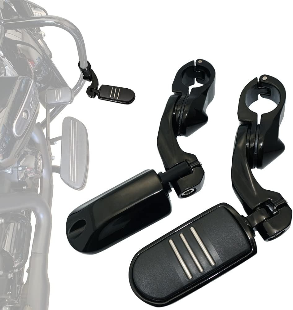 1.25″ Highway pegs,Motorcycle Angled Adjustable Highway Footpegs for Harley