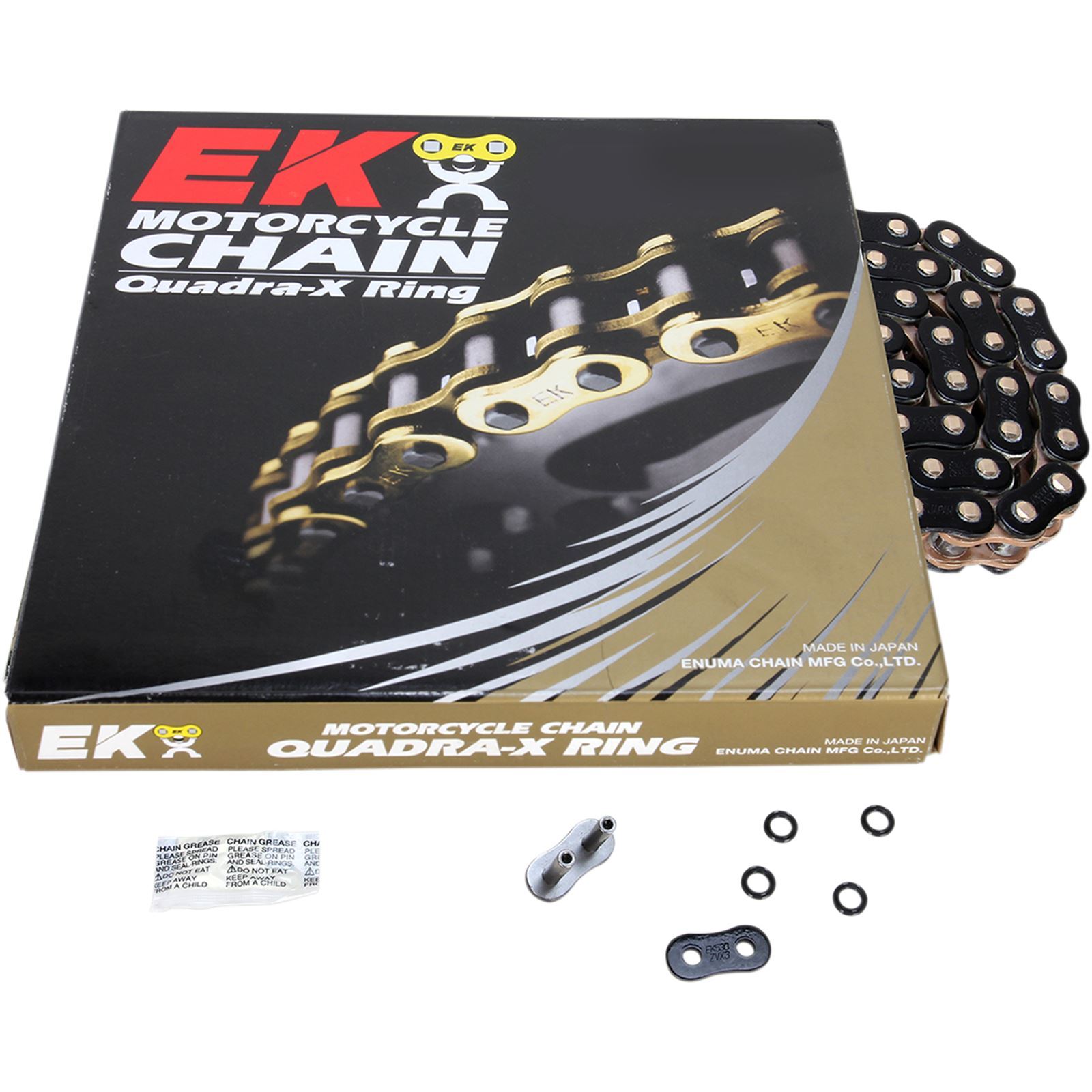 EK 530 ZVX3 – Sportbike Chain- 150 Links – Black 530ZVX3-150/K+G