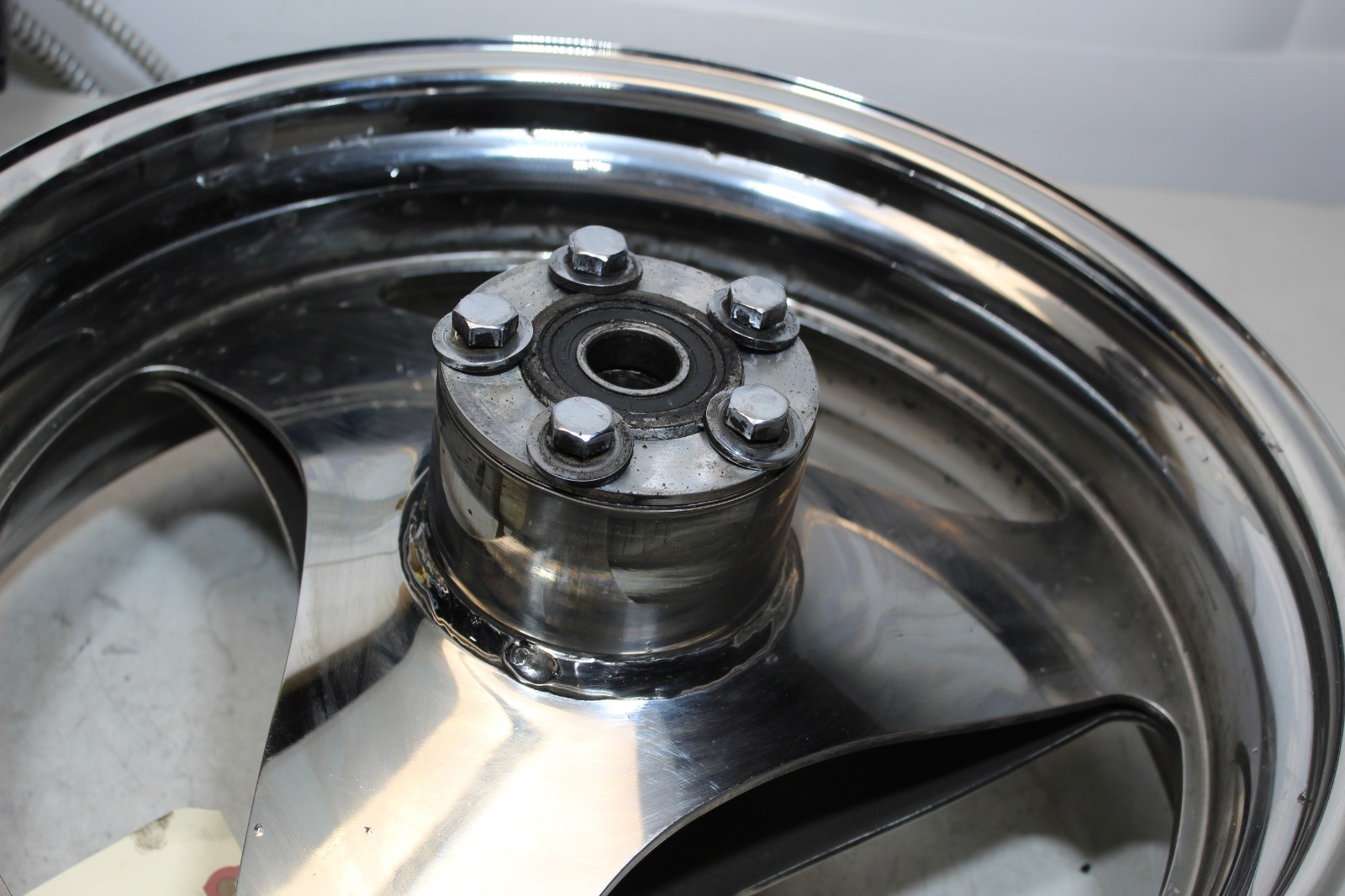 Buell X1 S1 M2 PM Chrome Plated Wheel Set 17×3.5 17×5.5″ Straight Pitting