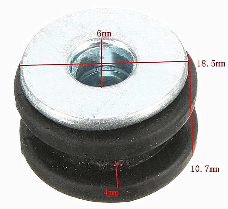 10Pcs Motorcycle Rubber Grommets Bolt For Honda Yamaha Suzuki Kawasaki Fairing