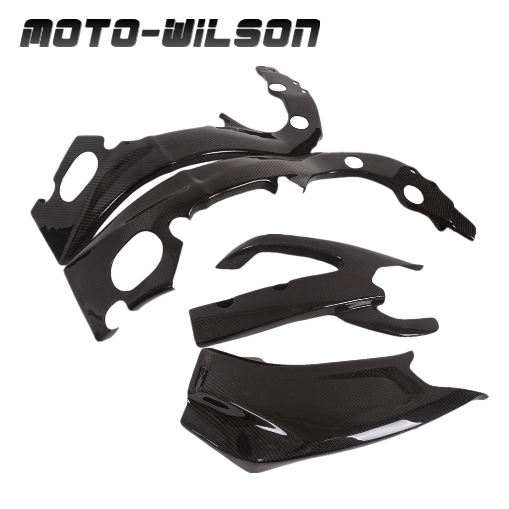 2011 For SUZUKI GSXR600 GSXR750 Carbon Fiber Frame Swingarm Cover Protector