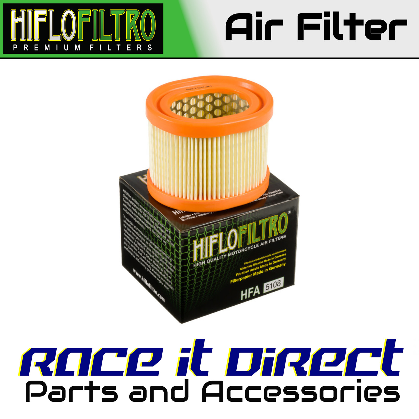 Air Filter for Kymco 50 Sento 4T 2008-2012 HiFlo