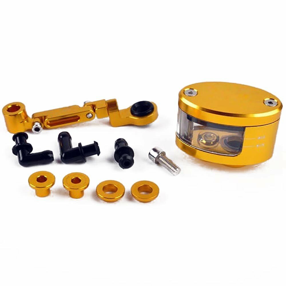 CNC Aluminum Alloy Motorcycle Brake Clutch Tank Cylinder Oil Cup Fluid Reservoir
