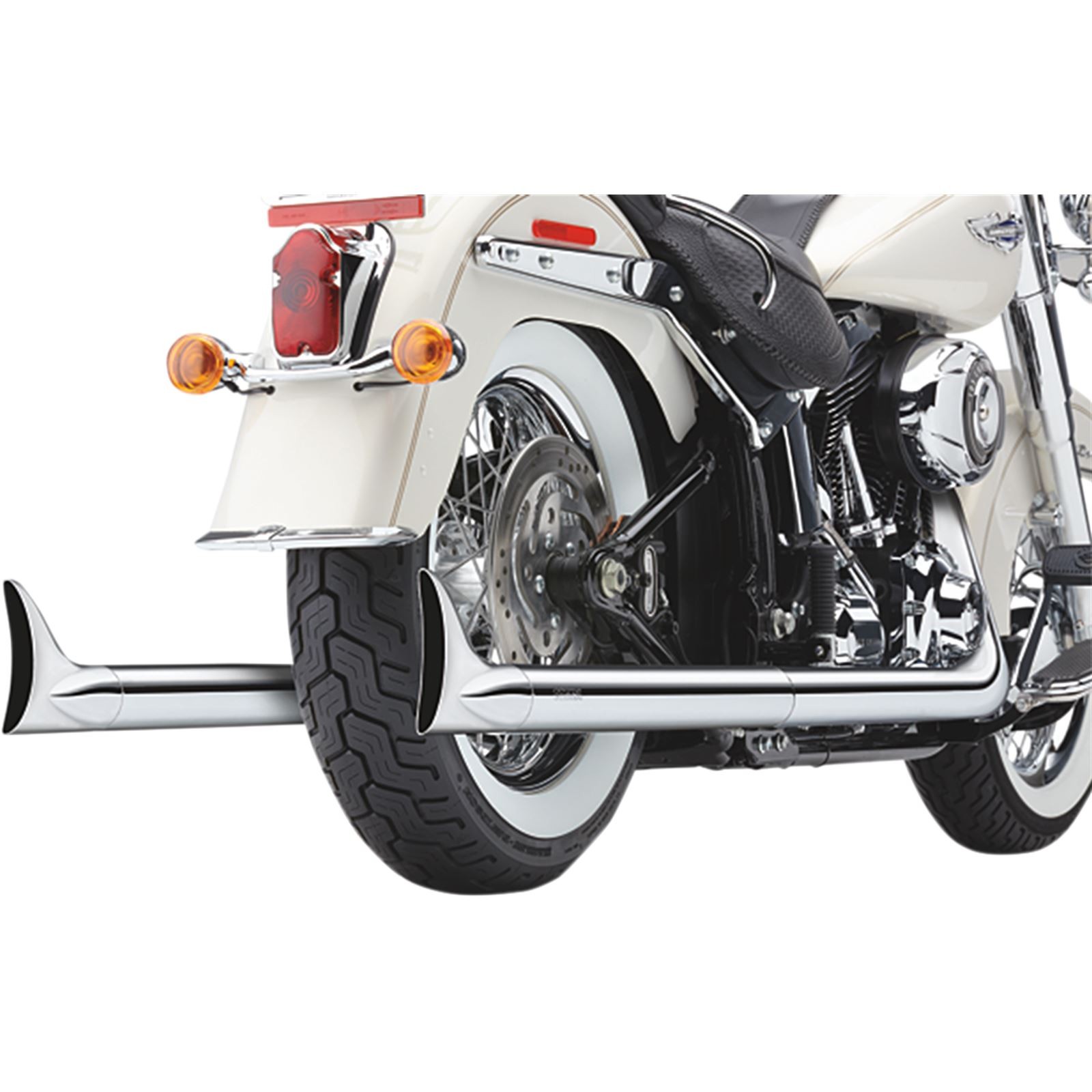Cobra True Dual Exhaust – Fishtail – ’86-’06 Softail 6987