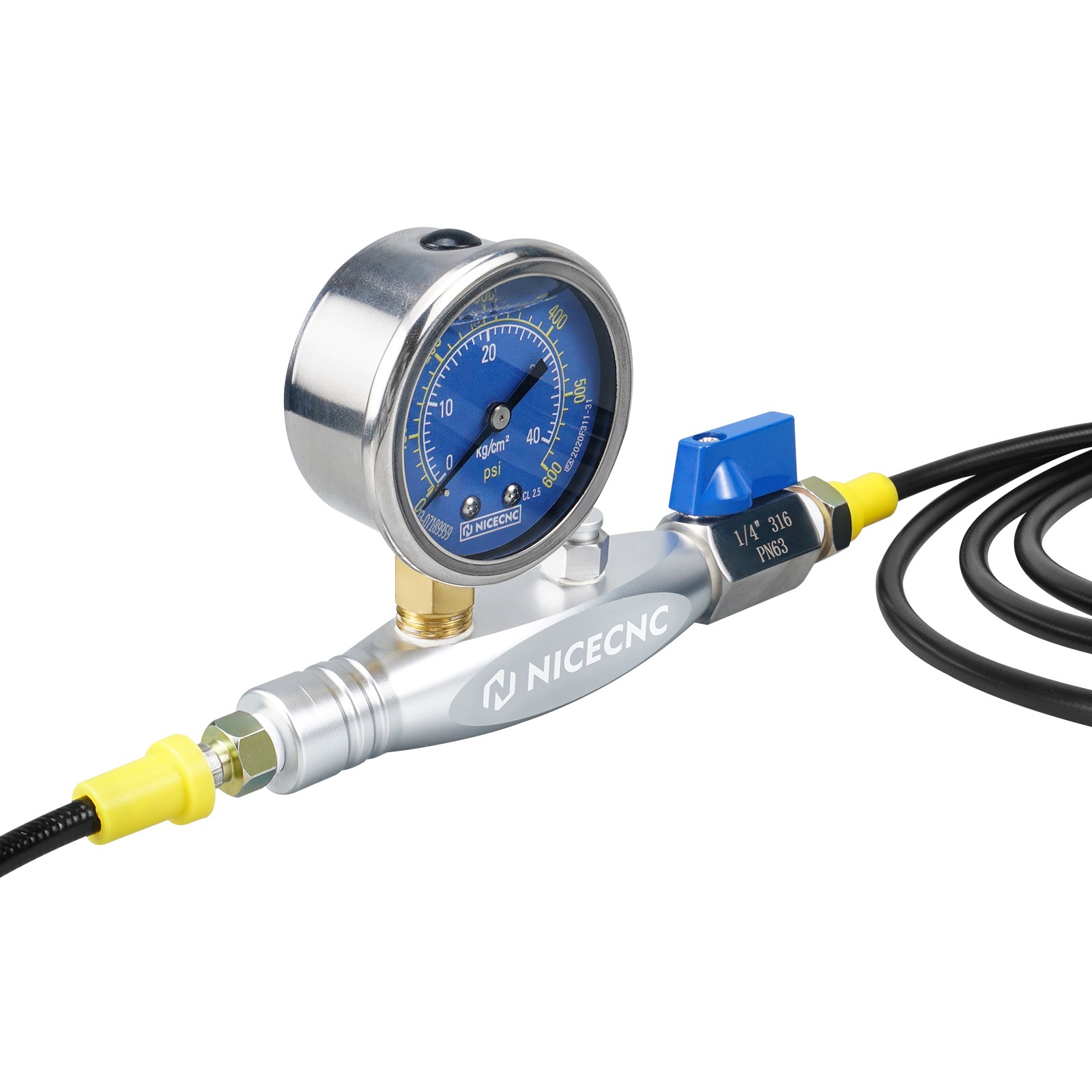 NICECNC Nitrogen Regulator Shock Fill Kit 600PSI For Off-road ATV UTV FOX KING