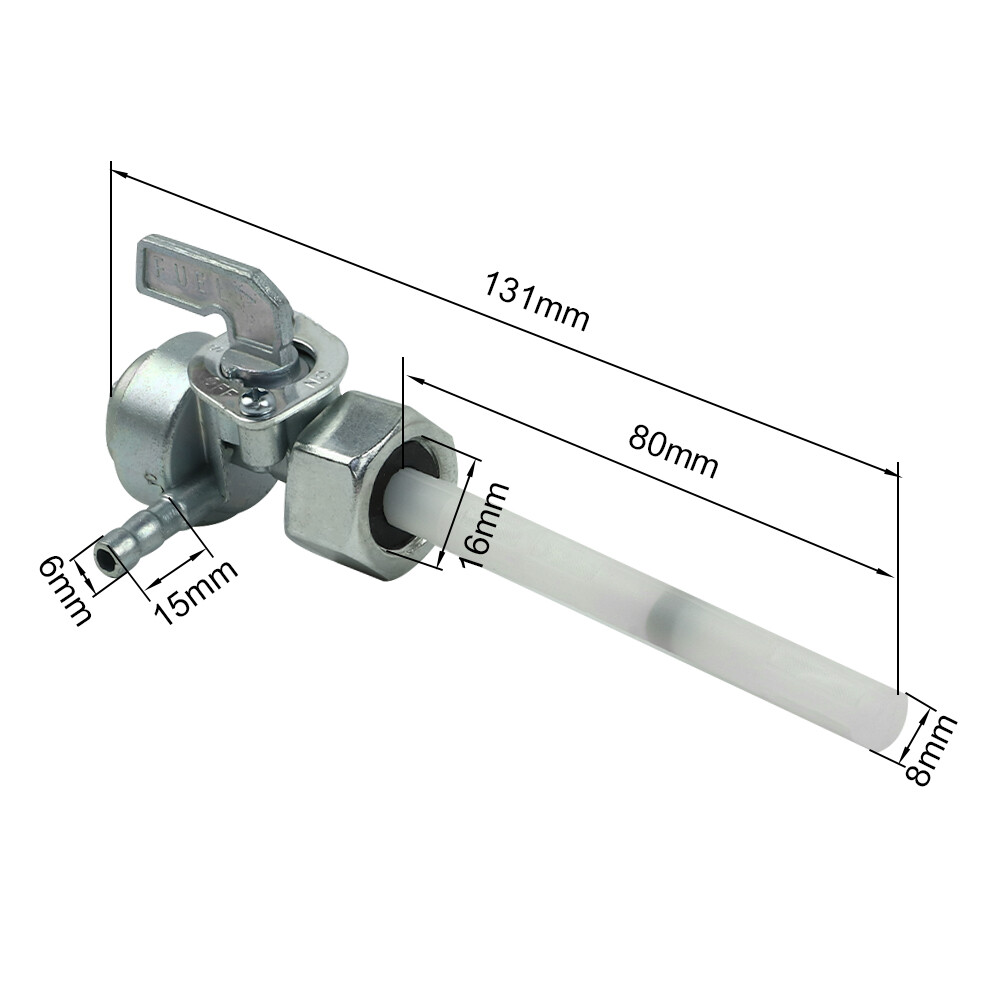 Gas Fuel Switch Valve Petcock For Honda Shadow 1100 VT1100 1987-1996 16MM X 1.5