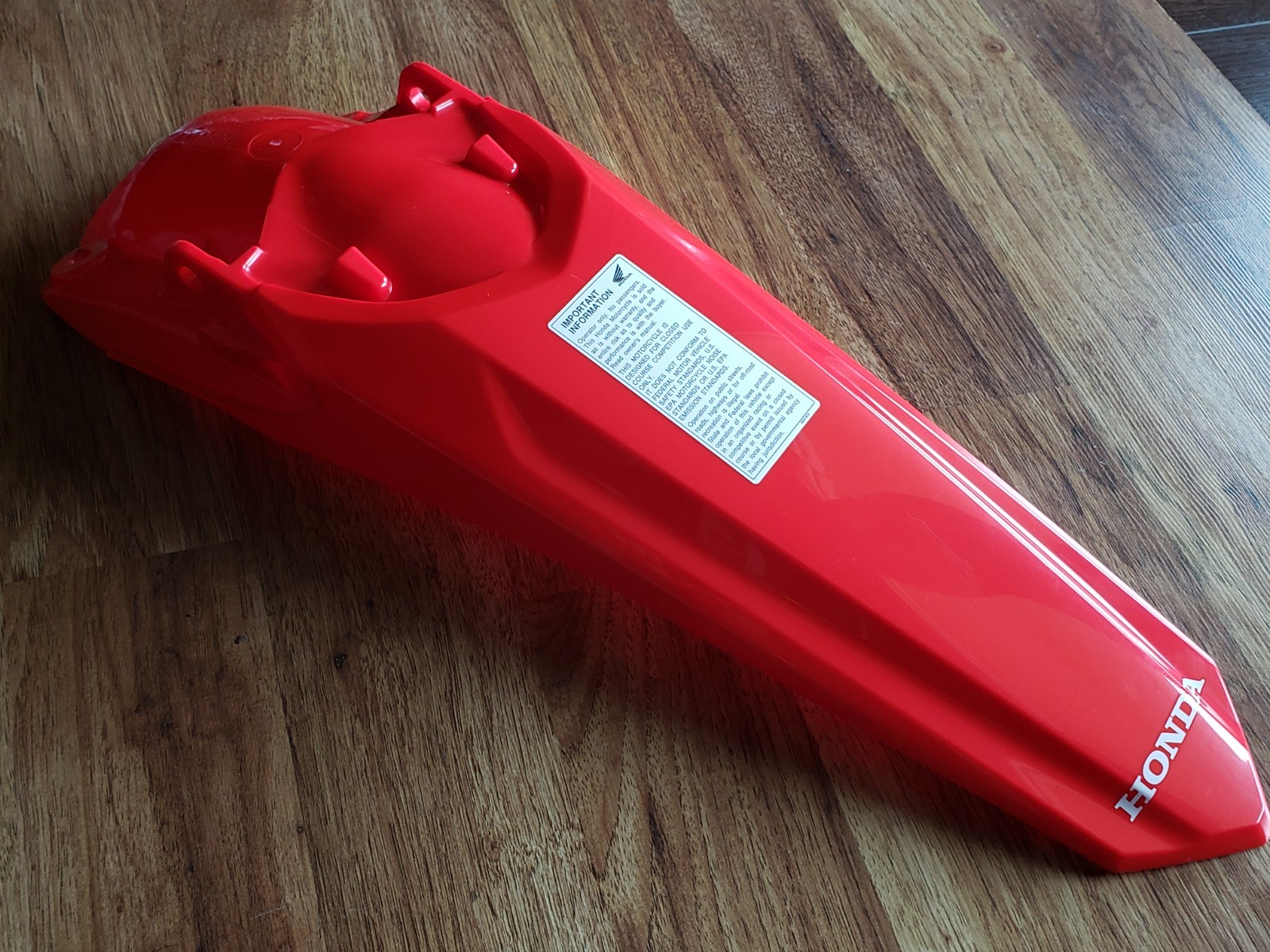 New Honda CRF450R Rear Fender 2021-2026 Plastic Extreme Red OEM 22-26 CRF250R RX