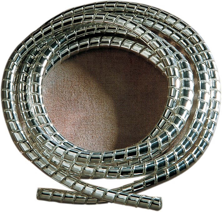 Drag Specialties Chrome Cable/Wire Covering 5/16in. x 5ft. L DS-223001