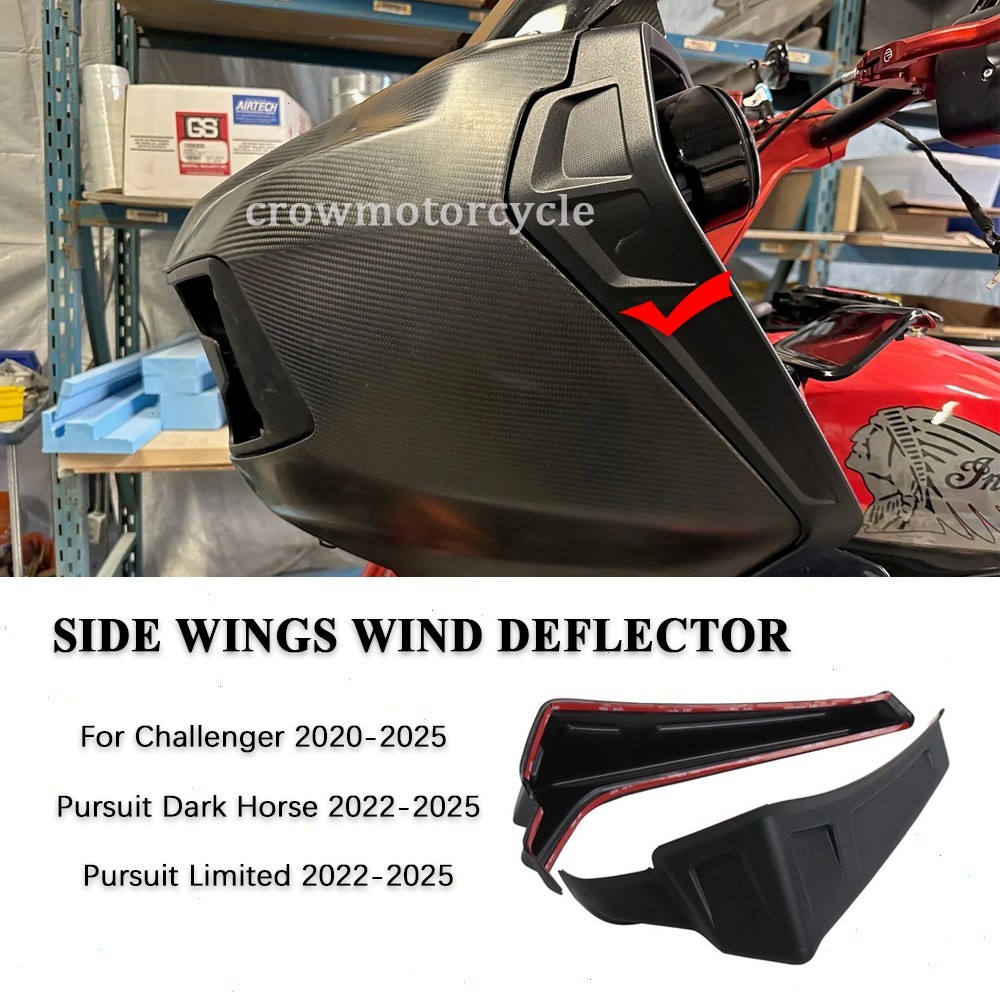 Accessories Flare Wings Wind Deflector For Indian Challenger Pursuit 2020-2025