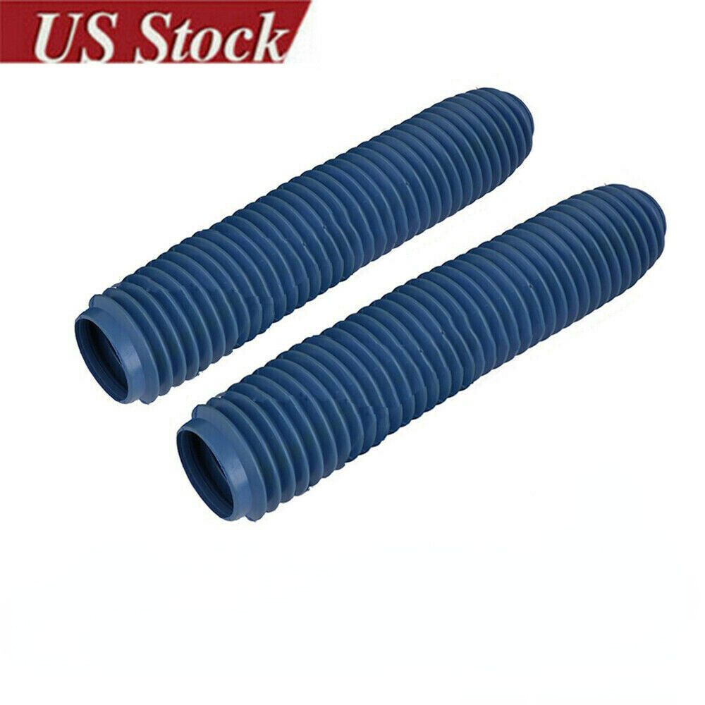 Rubber Motorcycle Front Fork Dust Cover Gaiter Gaitors Boots Shock Absorber US