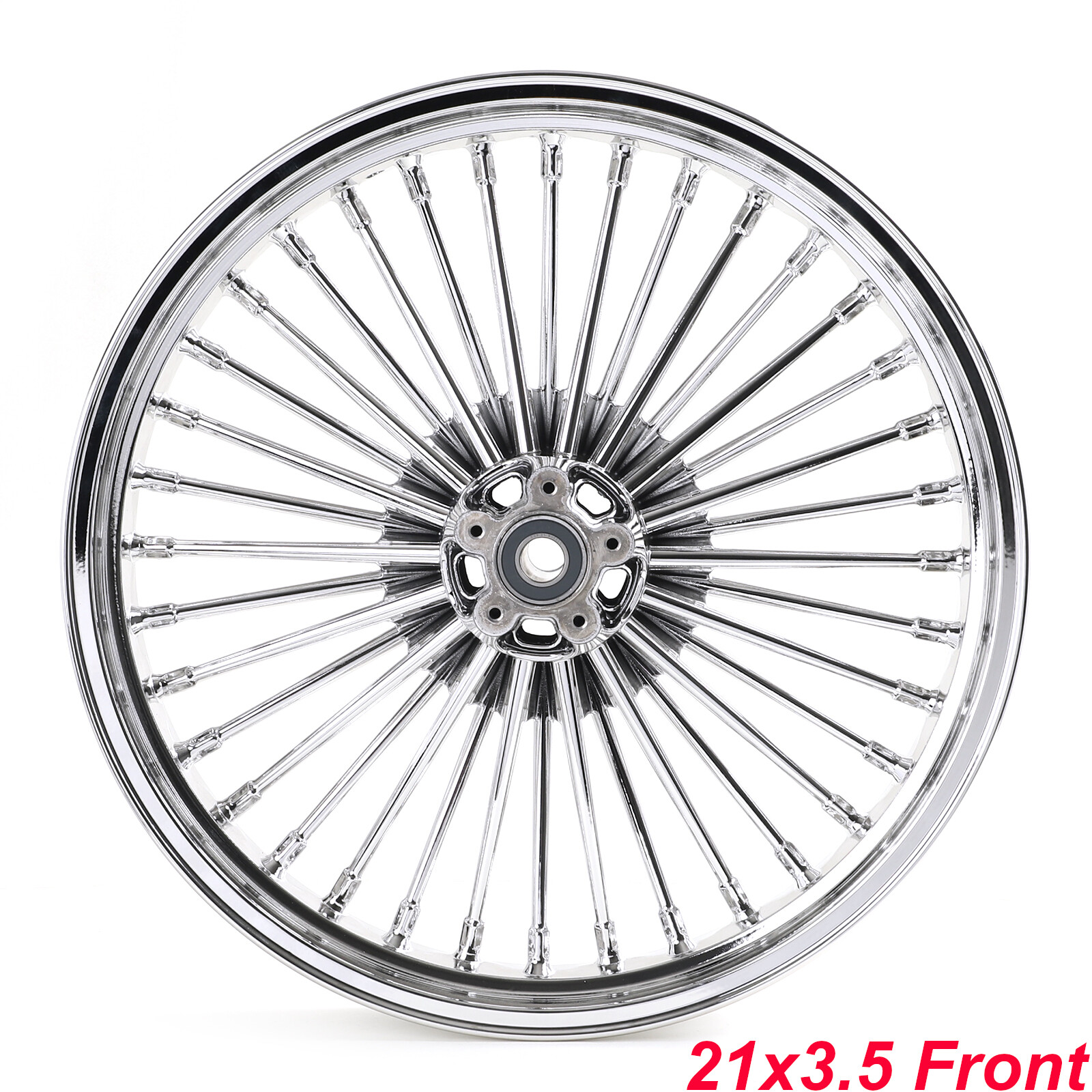 For Harley Touring 21X3.5 18X5.5 Fat Spoke Wheels Rotors Street Road Glide 09-23
