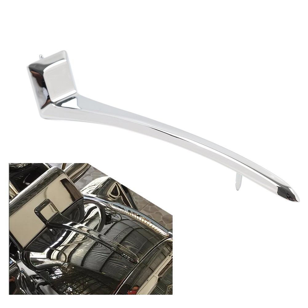 US Chrome Nacelle Spear Top Headlight Cover Trim Fit For Harley Road King FLHR