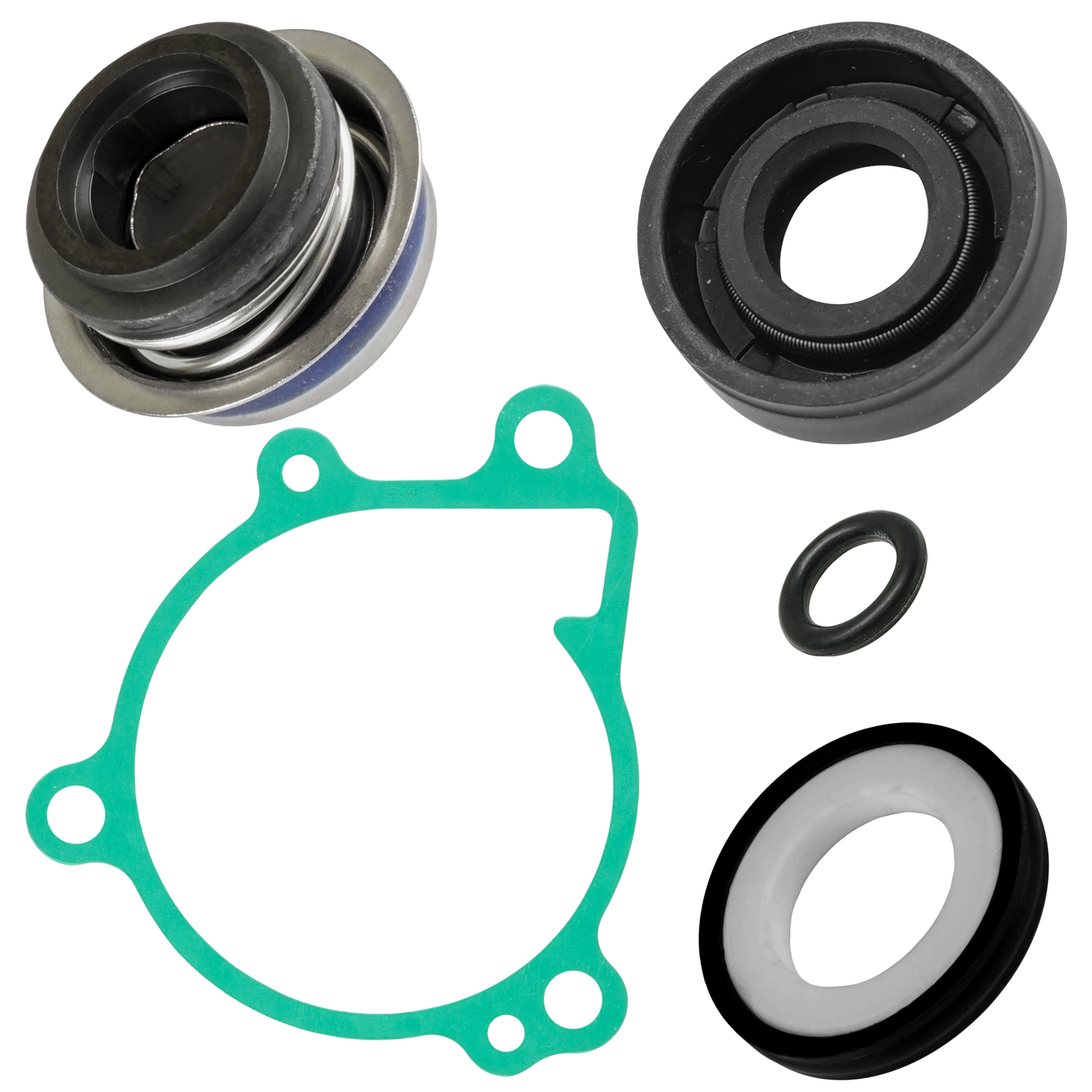 Caltric Water Pump Mechanical Seal Rebuild Kit for Kawasaki KLR650 KL650 1987-22