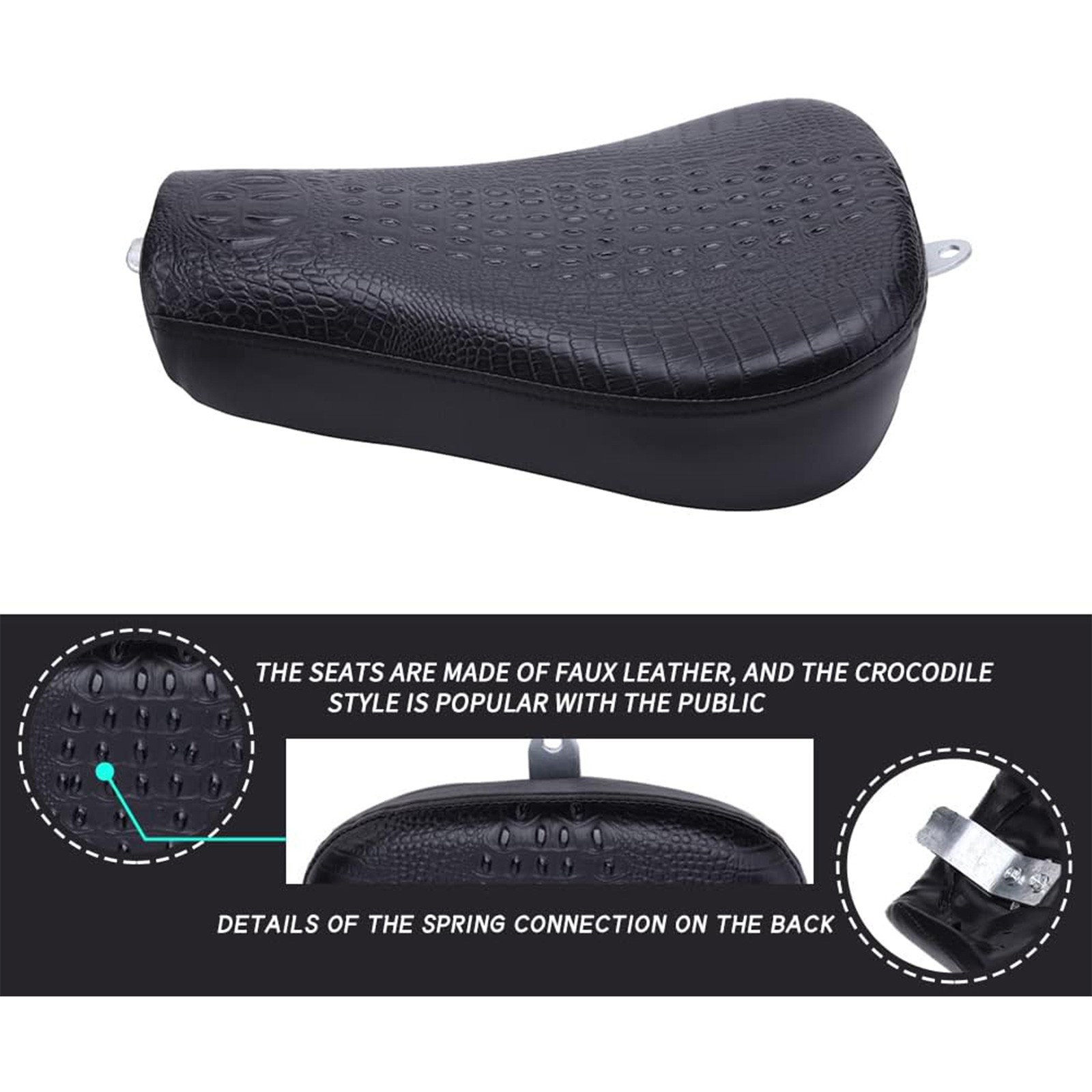 For Harley Sportster XL1200 883 Iron Motorcycle Front Driver Solo Seat Cushion