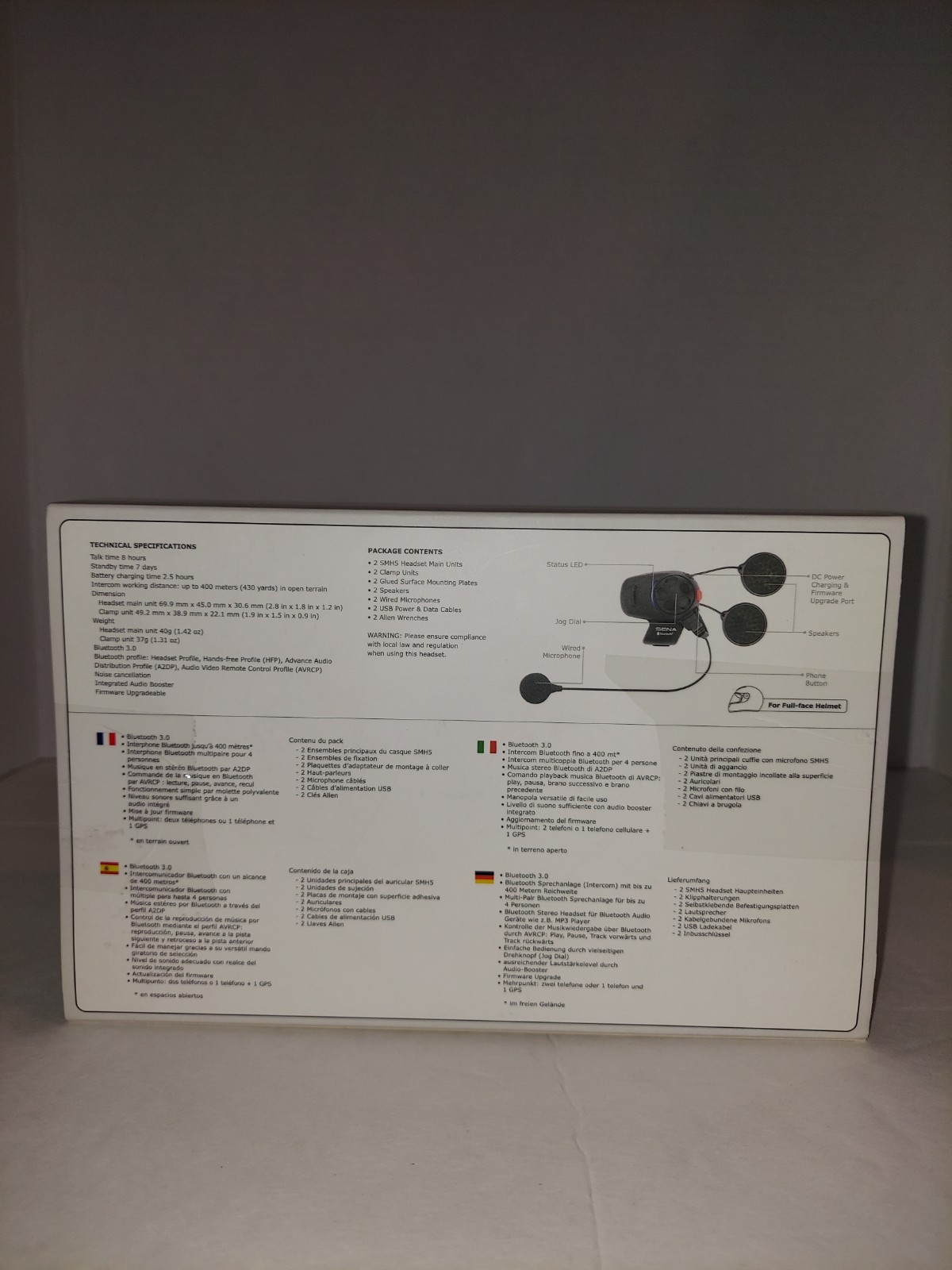 Sena SMH5 Dual Bluetooth Motorcycle Scooter Communication System