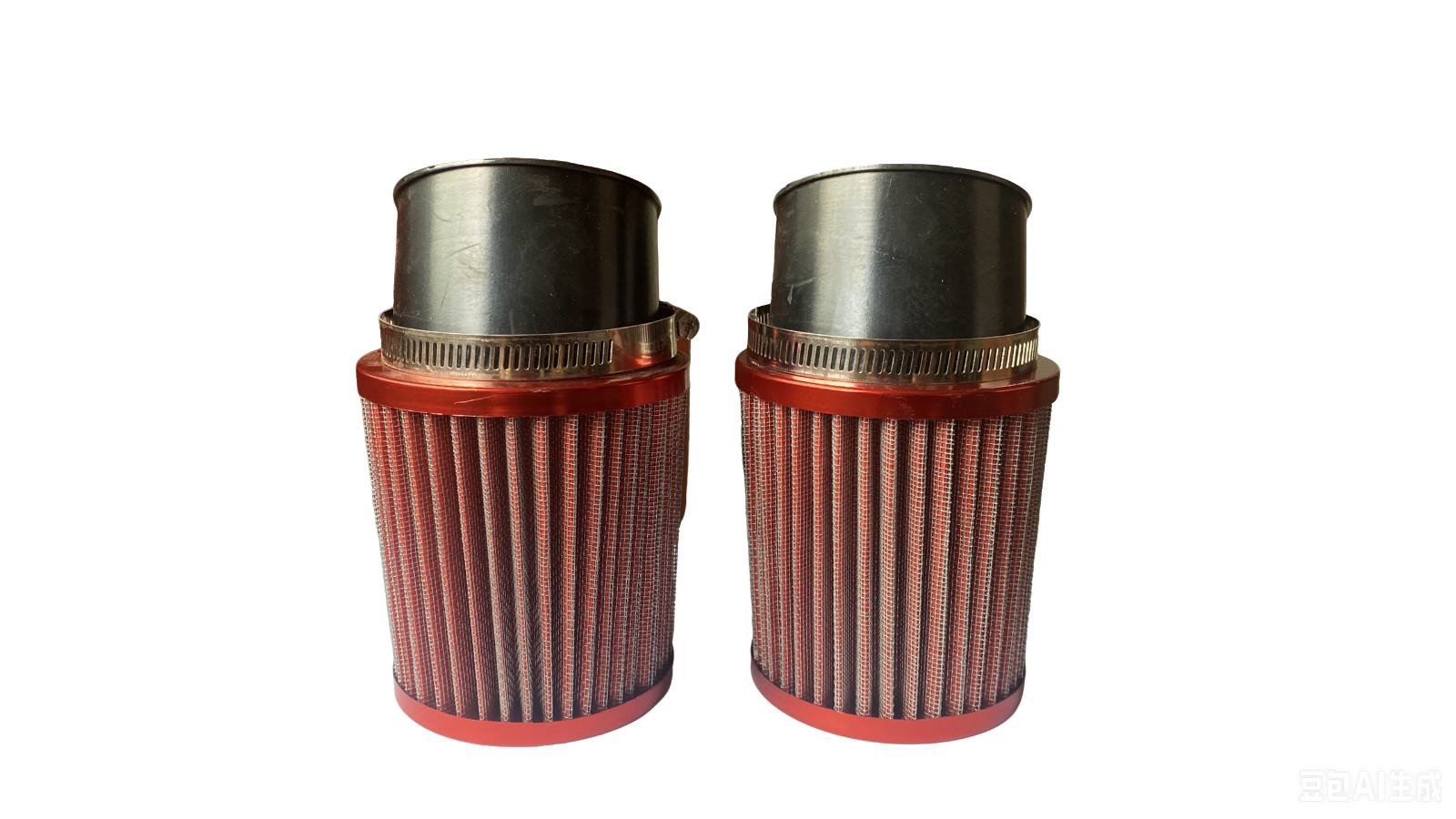 2 Pcs 60mm-62mm Air Filter Pod Bend Inlet For Motorcycle Scooter ATV Dirt Bike