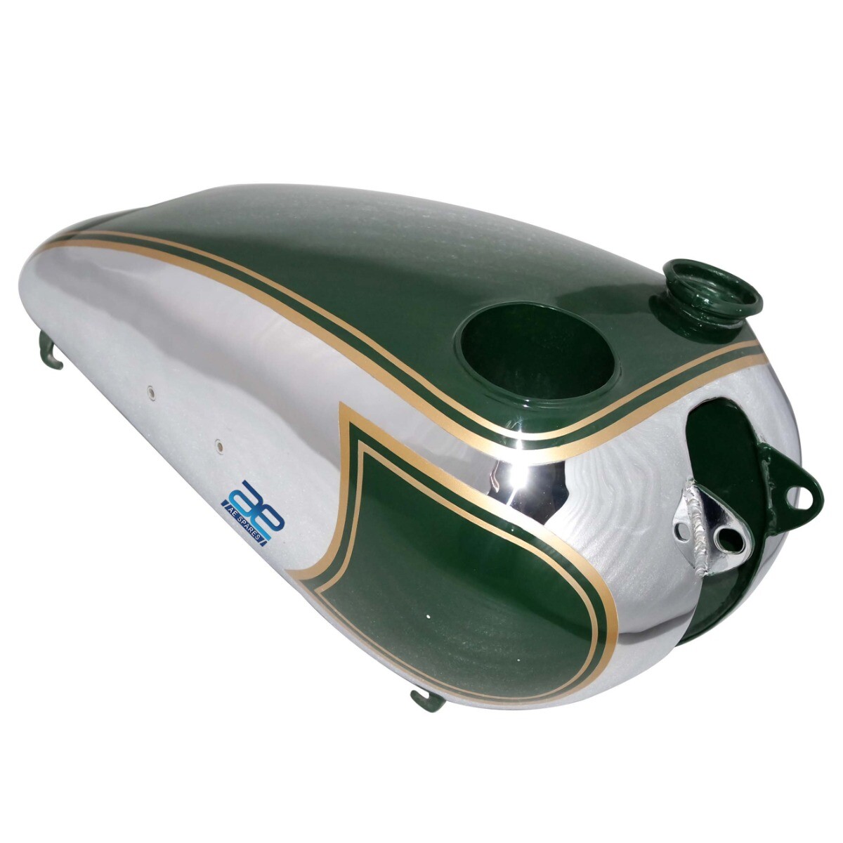BSA C10 C11 250cc Green Paint & Chromed Petrol Fuel Gas Tank+Speedometer+Cap ECs