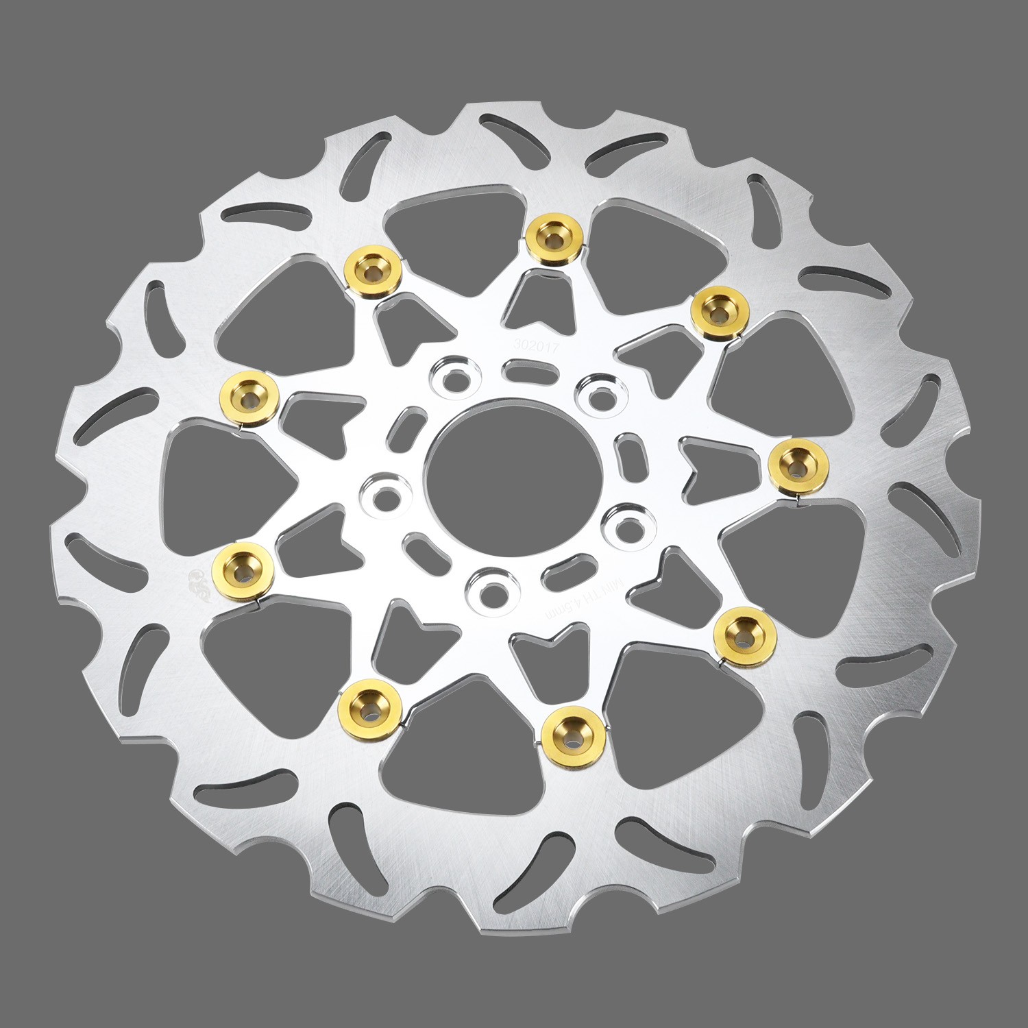 11.8″ Real Floating Front Brake Rotor Chrome for Harley 06-17 Dyna 14-later XL
