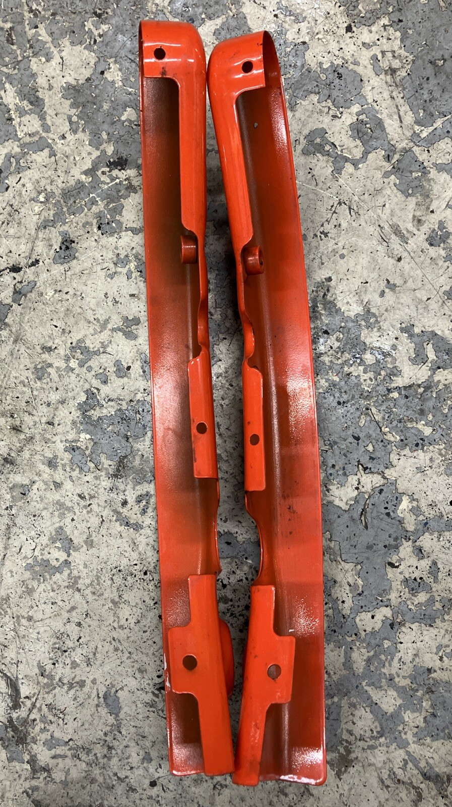 Harley Davidson OEM Electric Orange Rear Fender Strut Covers Touring LH RH