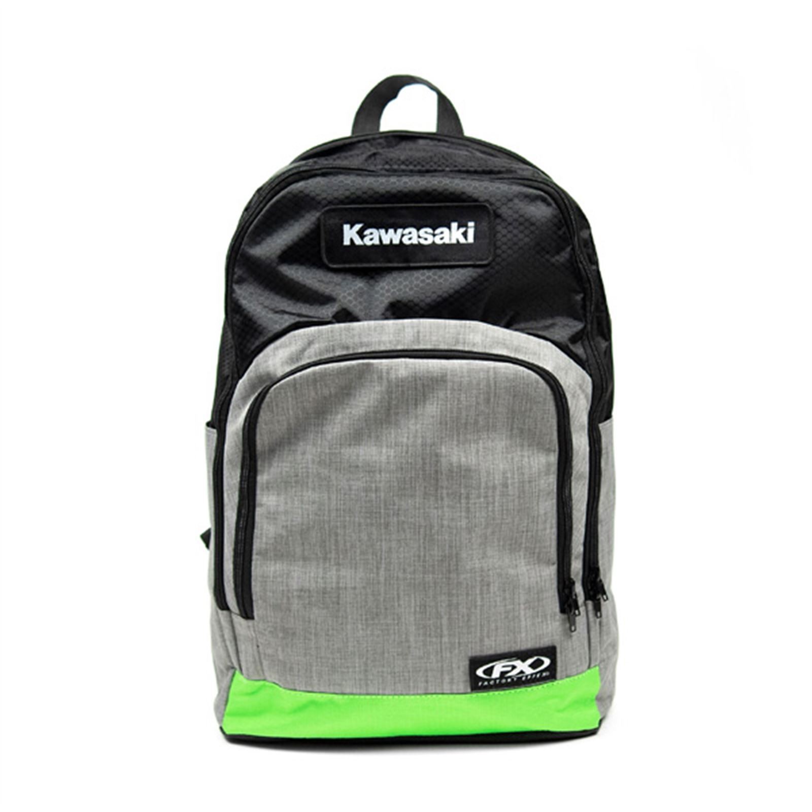 Factory Effex Kawasaki Standard Backpack – Black/Grey/Green 23-89110
