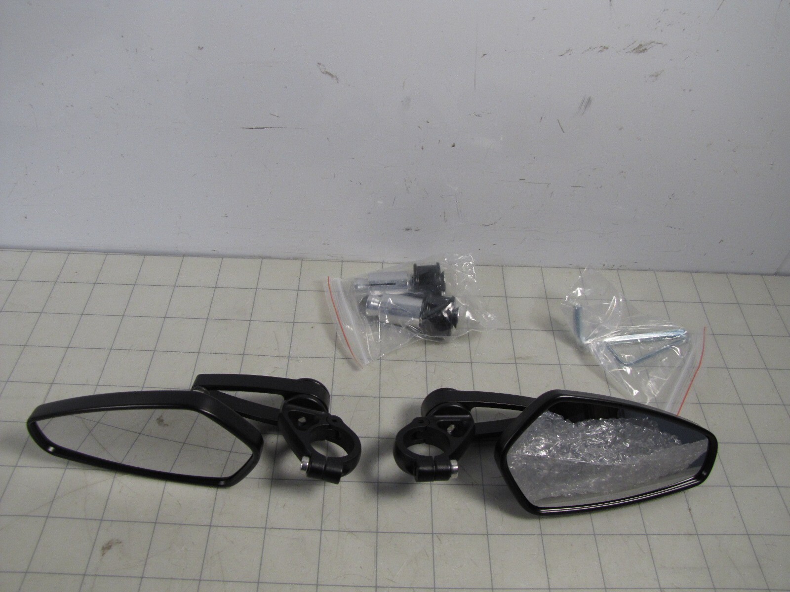 1-Pair SF-107 Motorcycle Handlebar End Rearview Side Mirrors NEW