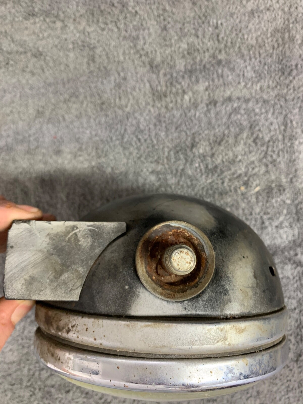 Vintage Aermacchi 1973-1975 AMF Harley Z90 90cc OEM Head Light C.E.V. 158 SAE M