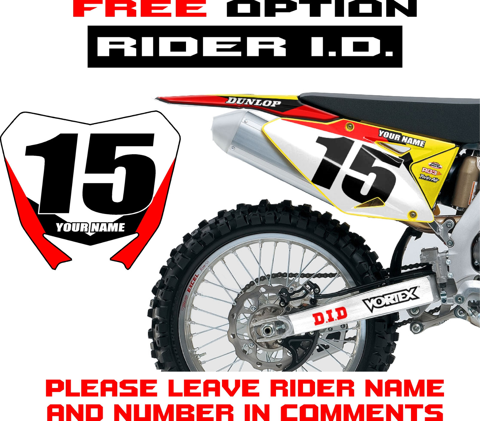 2005-2020 SUZUKI DRZ 400 GRAPHICS DECALS 2019 2018 2017 2016 2015 2014 2013 2012