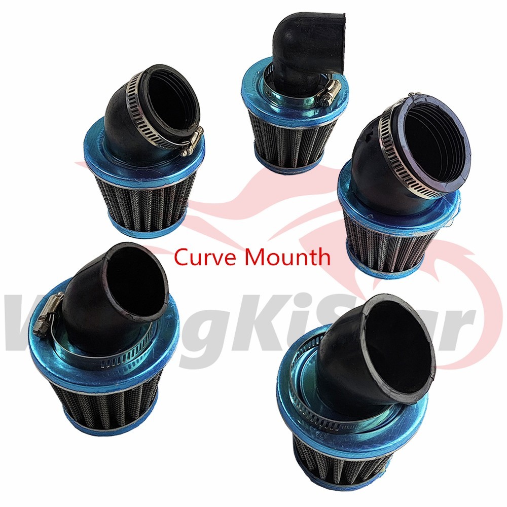 Carb Air Filters 38mm/1.50In Bend Air Intake Filter Cleaner For Motorcross Bike