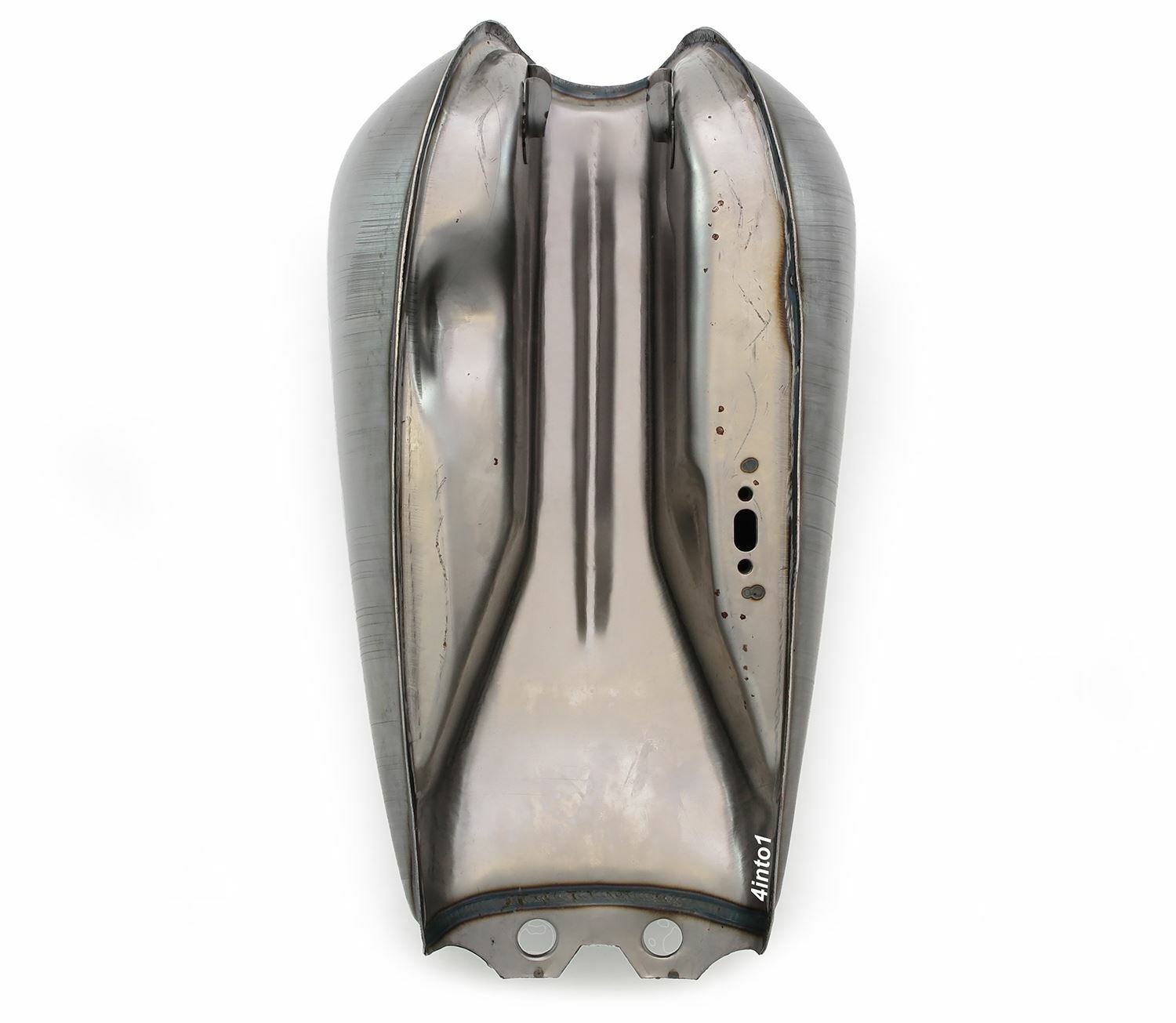 The Pacifica Bobber Gas Tank Raw Steel Cafe Racer Motorcycle Fuel Retro Classic