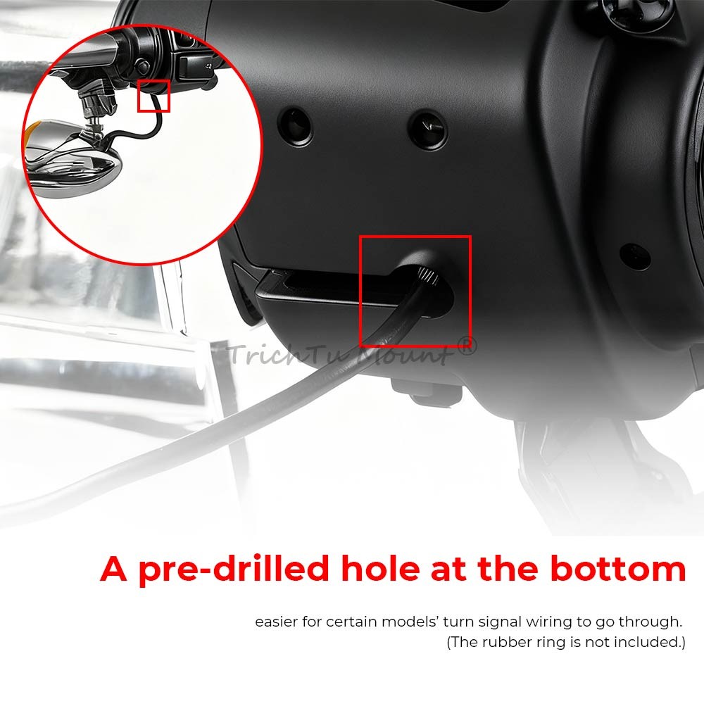 For Harley XL 14-UP Black Handlebar Control Switch Housing Cover Button Caps Kit