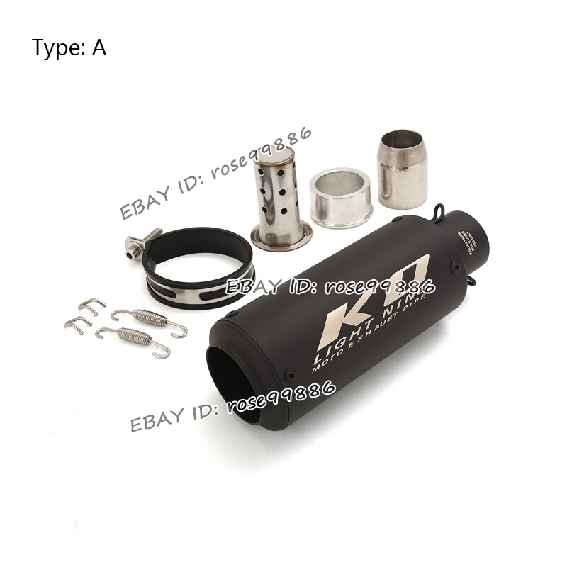 Universal Motorcycle 240mm 300mm Exhaust Muffler Stainless Steel Motorcycle Slip