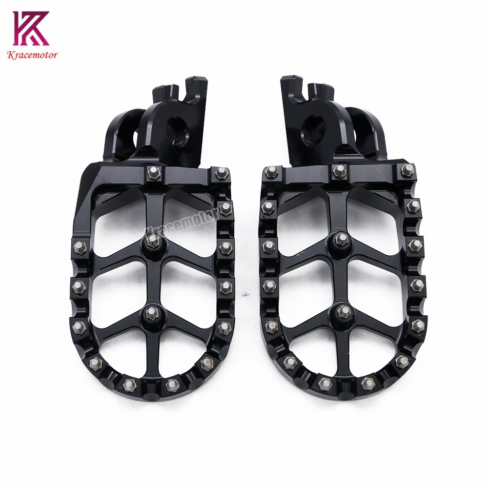 For Kawasaki KX250 2005-2008 KX250F KX450F 2007-2022 Footpeg Footrest Pedals CNC