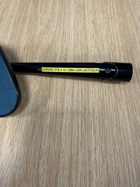 Ducati Accessory Left Hand Rear View Mirror part # 96880711AA