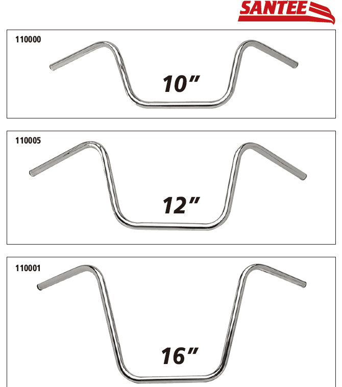 10~16″Rise Handlebar 34.5 Width 8″ Center Fits For Harley Pre-82 1″ Ape Hanger
