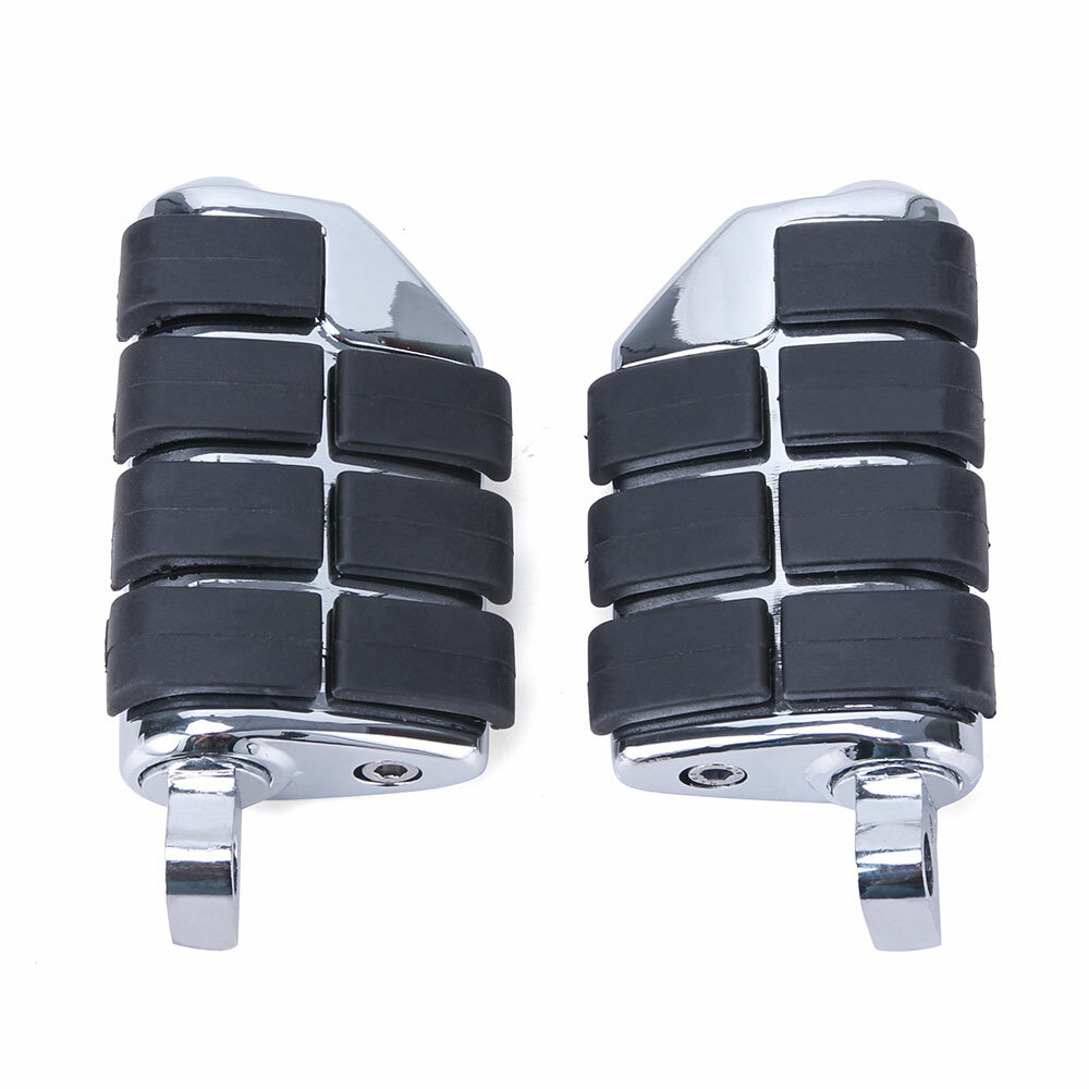 Pair Male Mount Foot Pegs Footrests For Harley Touring Softail Dyna Sportster XL