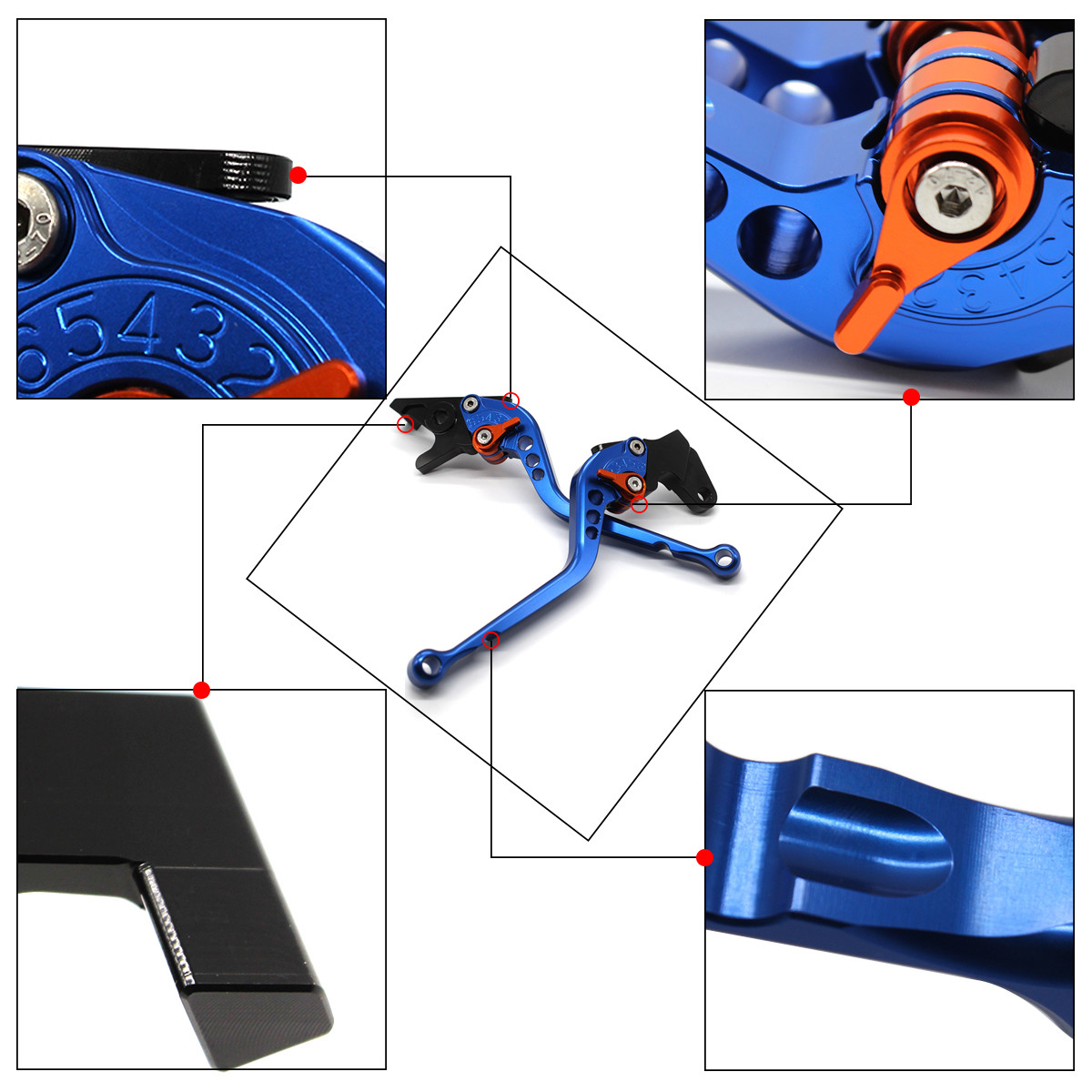 CNC Clutch Brake Levers For CBR600RR 900 1000RR 300 500R GSXR R1 YFM700 R6/S R3