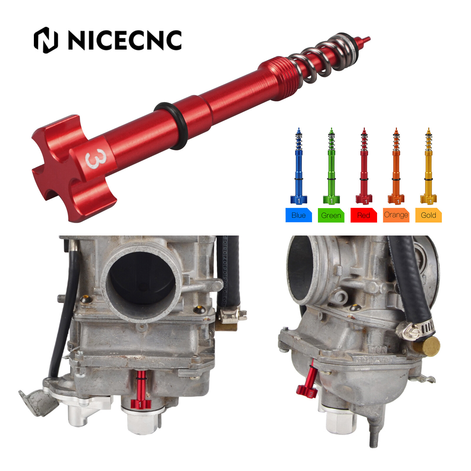 Fit Keihin FCR Carb Air Fuel Mixture Screw For KTM Honda Yamaha Kawasaki
