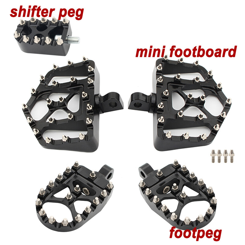 Floorboards For Harley Bobbers Dyna Touring XL883 Shifter Chopper Pegs Foot Pegs