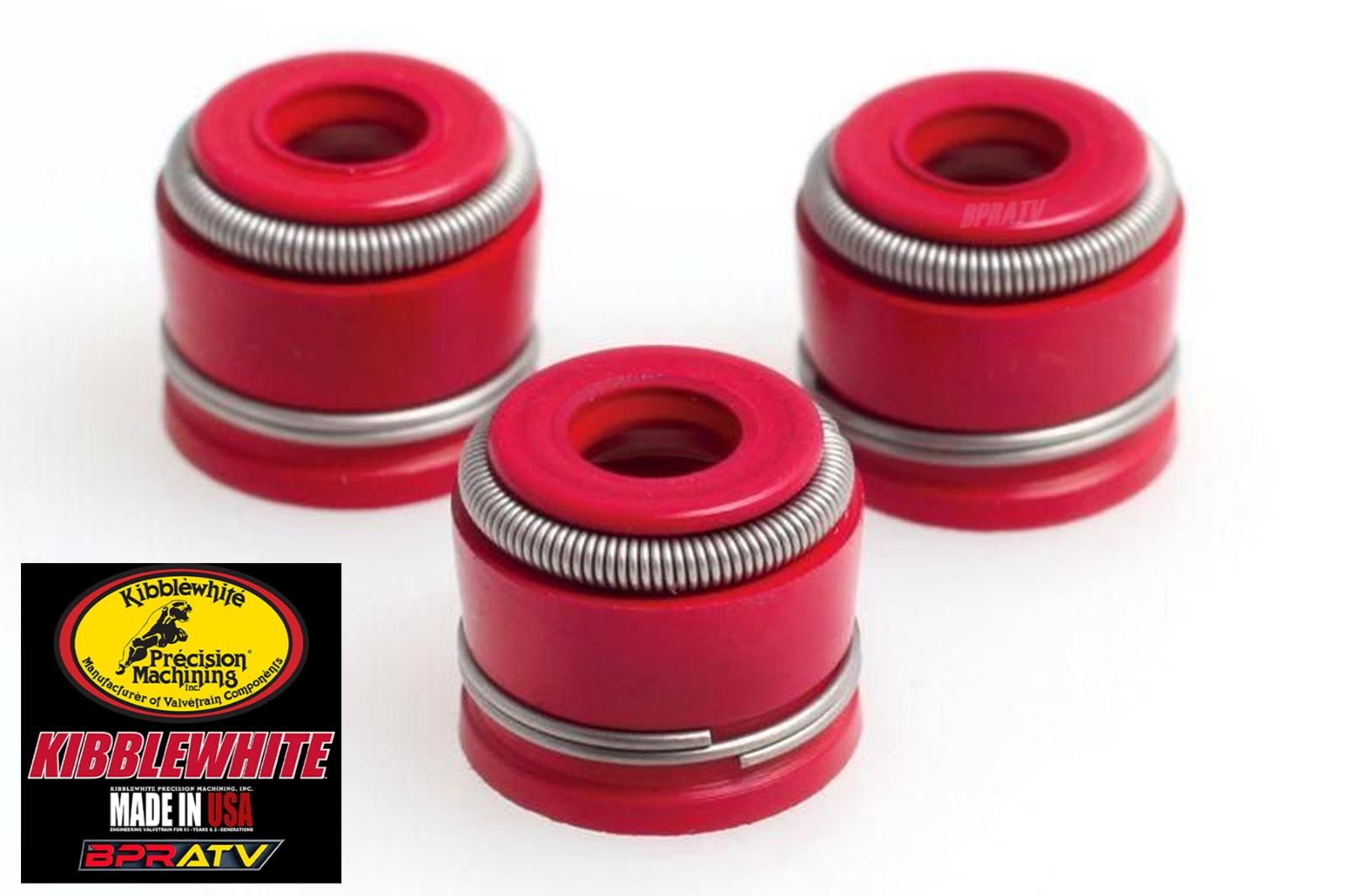 07-25 Suzuki RMZ450 RMZ 450 Kibblewhite Red Viton Valve Stem Seals Set of 4 Four